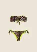 BIKINI A FASCIA MACULATO GIALLO Effek