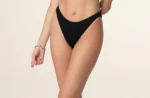 BIKINI CON FERRETTO NERO SPUGNA Effek