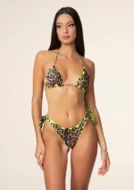 BIKINI TRIANGOLO MACULATO GIALLO Effek