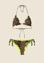 BIKINI TRIANGOLO MACULATO GIALLO Effek