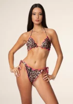 BIKINI TRIANGOLO MACULATO ROSA Effek