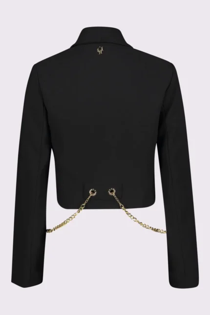 BLAZER NERO CROP Denny Rose