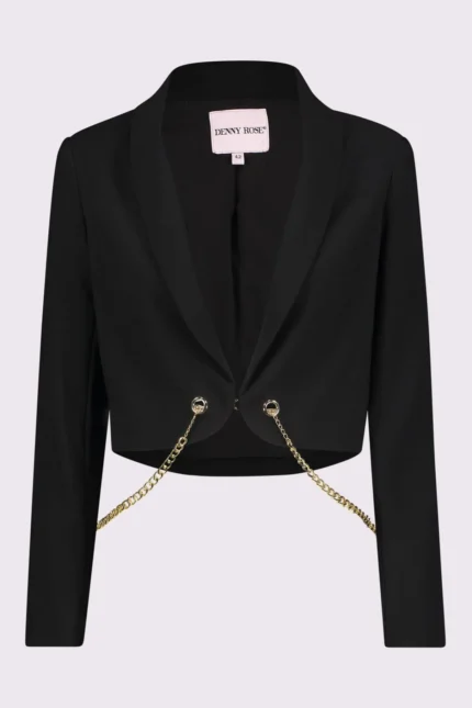 BLAZER NERO CROP Denny Rose