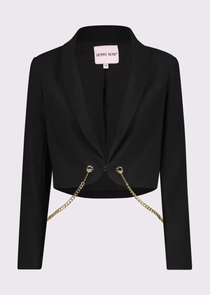 BLAZER NERO CROP Denny Rose