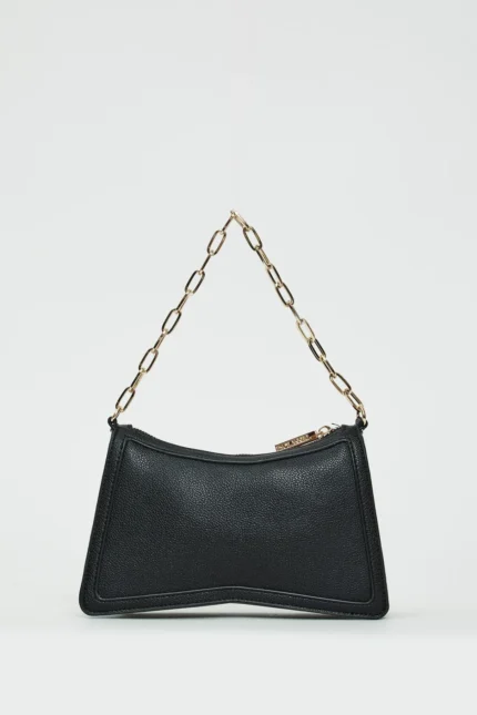 BORSA A SPALLA NERA STRASS Denny Rose