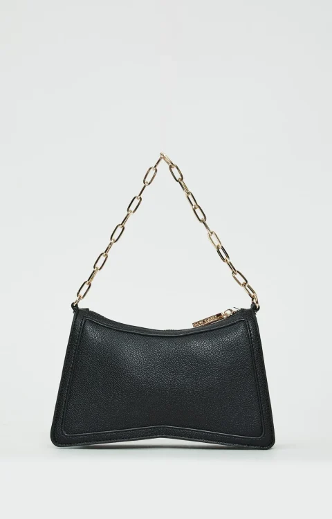 BORSA A SPALLA NERA STRASS Denny Rose