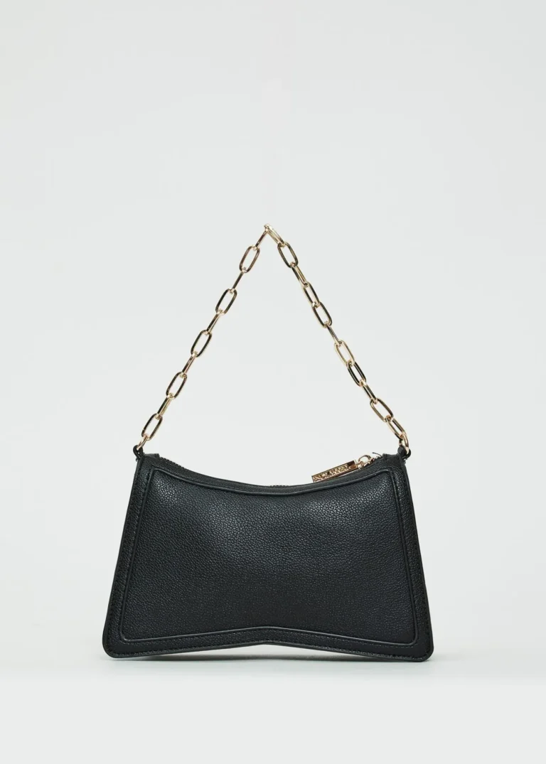 BORSA A SPALLA NERA STRASS Denny Rose