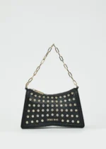 BORSA A SPALLA NERA STRASS Denny Rose