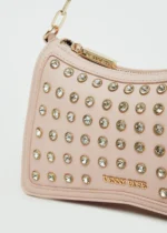 BORSA A SPALLA ROSA STRASS Denny Rose