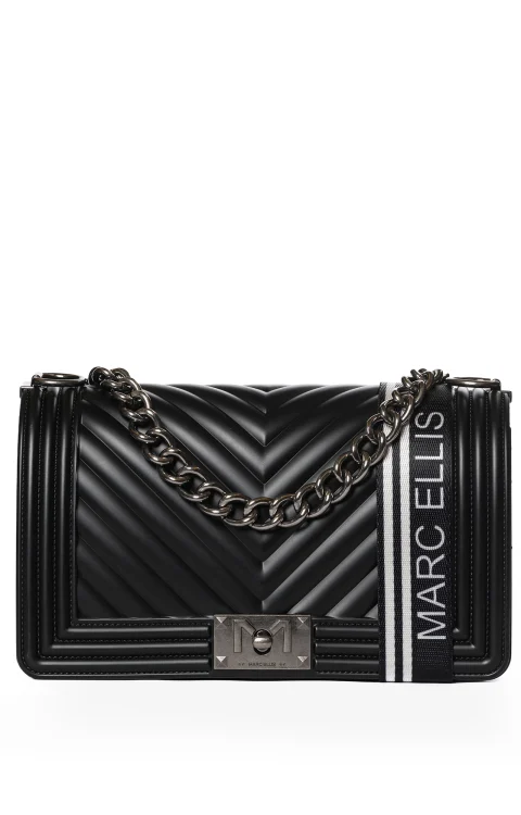 BORSA FLAT MEDIUM NERA Marc Ellis