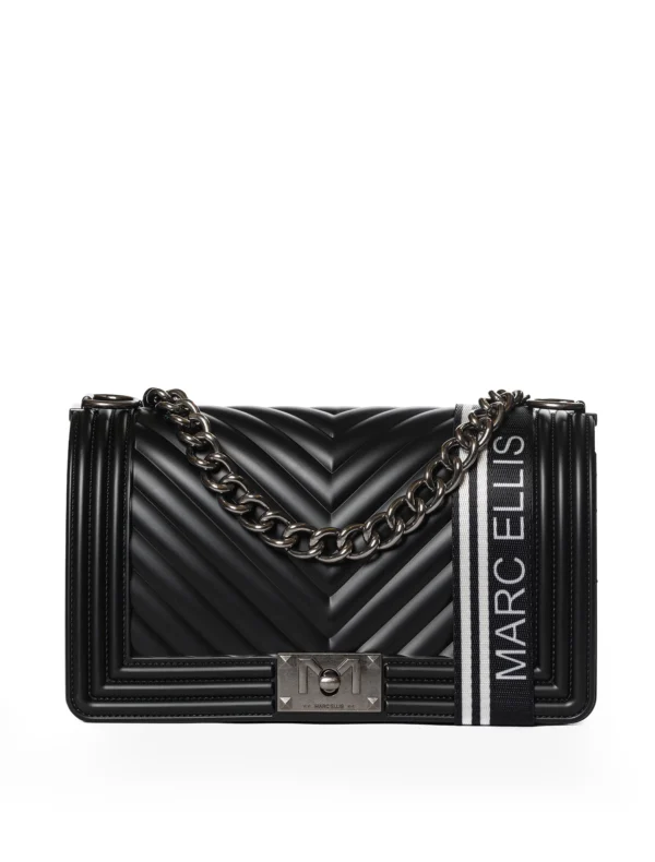 BORSA FLAT MEDIUM NERA Marc Ellis