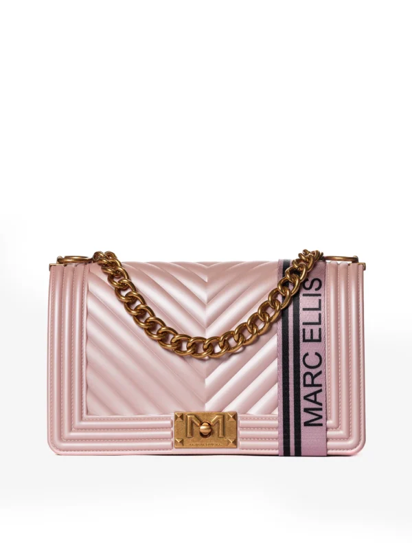 BORSA FLAT MEDIUM ROSA CHIARO Marc Ellis