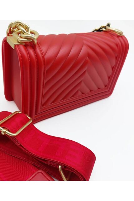 BORSA FLAT MEDIUM ROSSO Marc Ellis