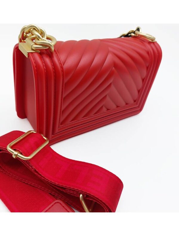 BORSA FLAT MEDIUM ROSSO Marc Ellis