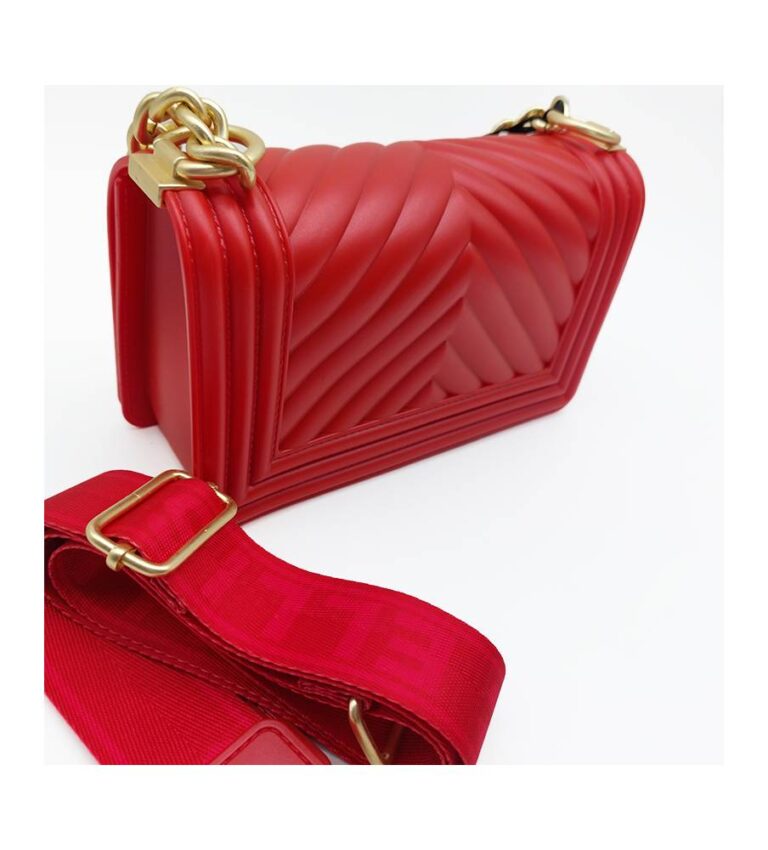BORSA FLAT MEDIUM ROSSO Marc Ellis