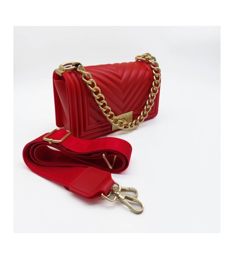 BORSA FLAT MEDIUM ROSSO Marc Ellis