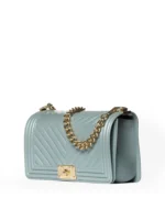 BORSA FLAT AZZURRO POLVERE Marc Ellis