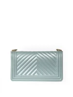 BORSA FLAT AZZURRO POLVERE Marc Ellis