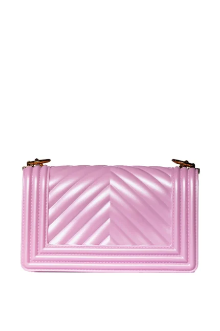 BORSA FLAT SMALL ROSA BUBBLE Marc Ellis