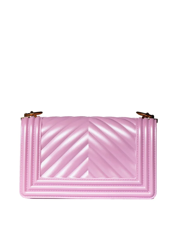 BORSA FLAT SMALL ROSA BUBBLE Marc Ellis