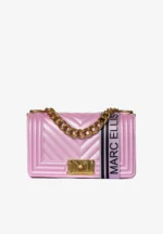 BORSA FLAT SMALL ROSA BUBBLE Marc Ellis