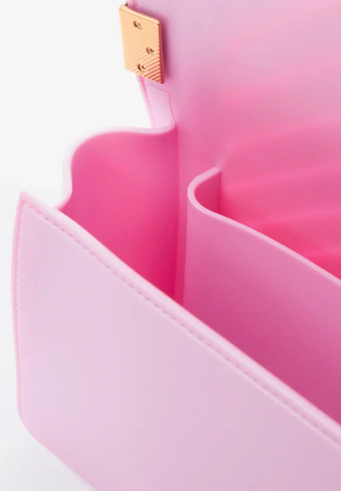 BORSA FLAT SMALL ROSA BUBBLE Marc Ellis