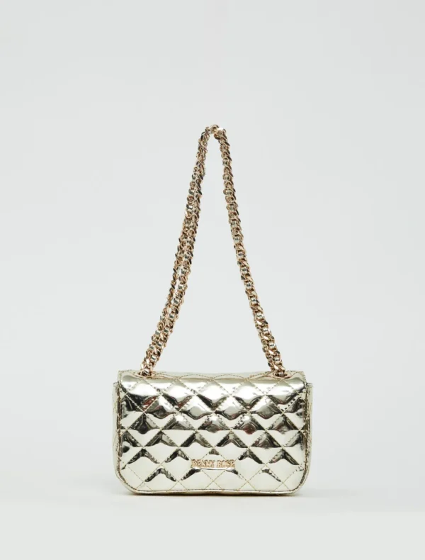 BORSA LAMINATA ORO Denny Rose