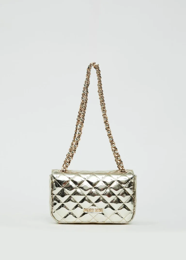 BORSA LAMINATA ORO Denny Rose