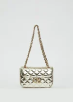 BORSA LAMINATA ORO Denny Rose