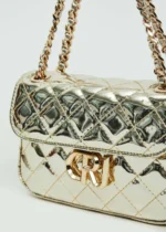 BORSA LAMINATA ORO Denny Rose