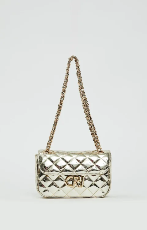 BORSA LAMINATA ORO Denny Rose