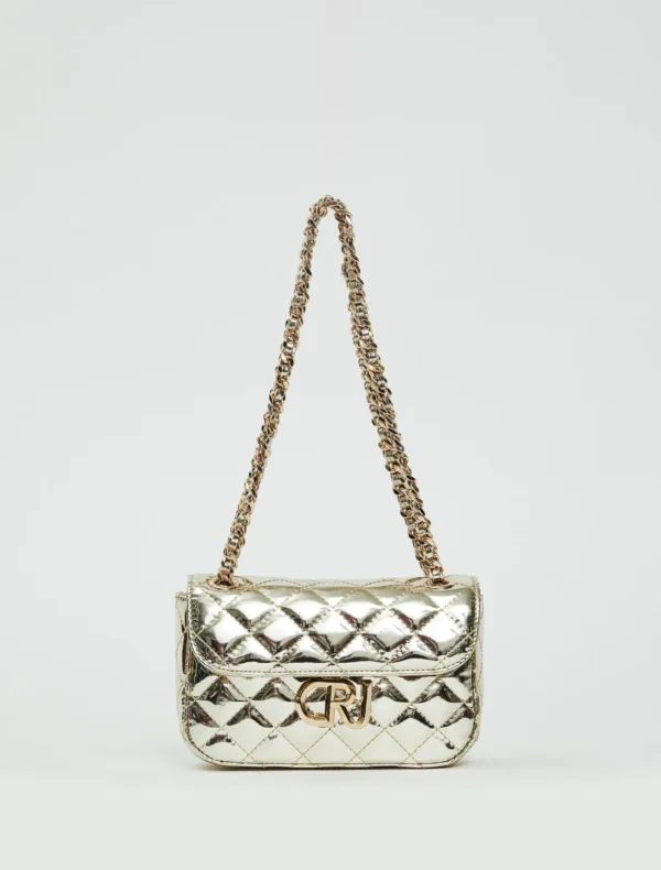 BORSA LAMINATA ORO Denny Rose