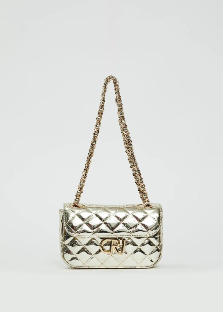 BORSA LAMINATA ORO Denny Rose
