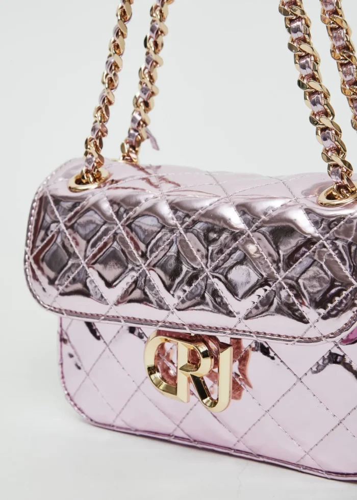 BORSA LAMINATA ROSA Denny Rose