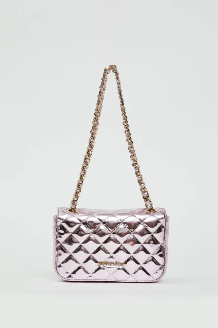 BORSA LAMINATA ROSA Denny Rose