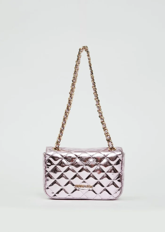 BORSA LAMINATA ROSA Denny Rose
