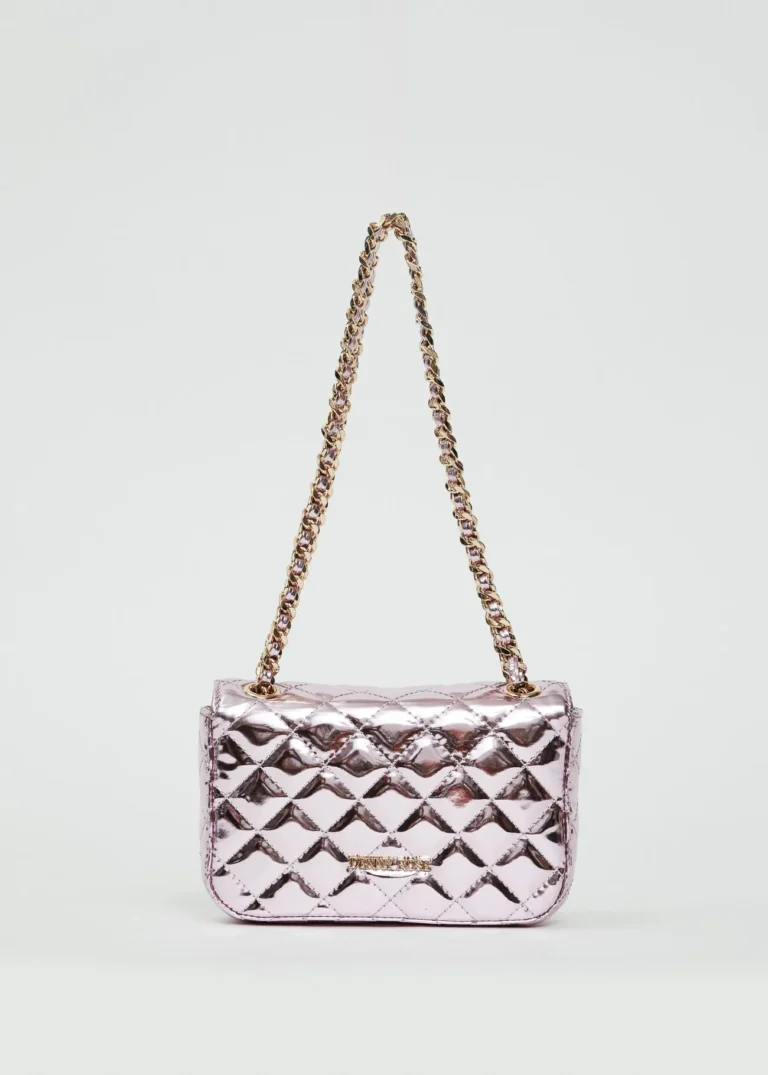 BORSA LAMINATA ROSA Denny Rose