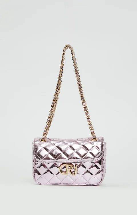 BORSA LAMINATA ROSA Denny Rose