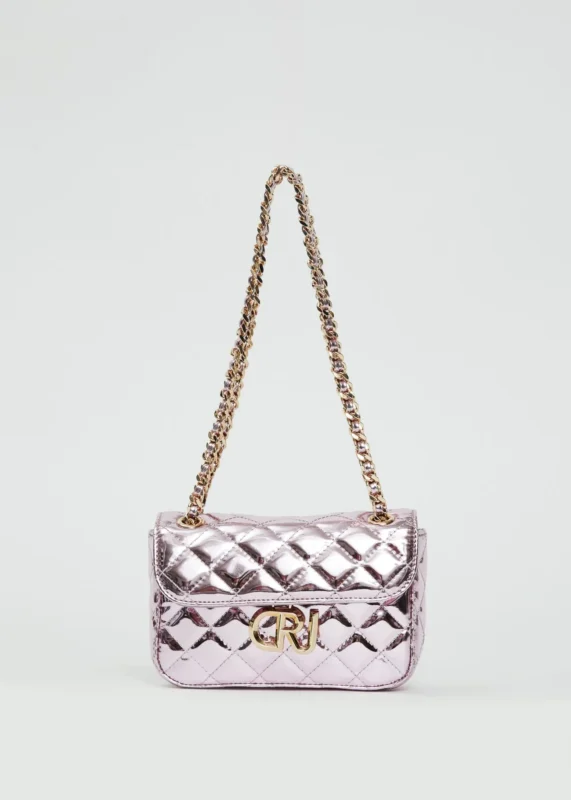 BORSA LAMINATA ROSA Denny Rose