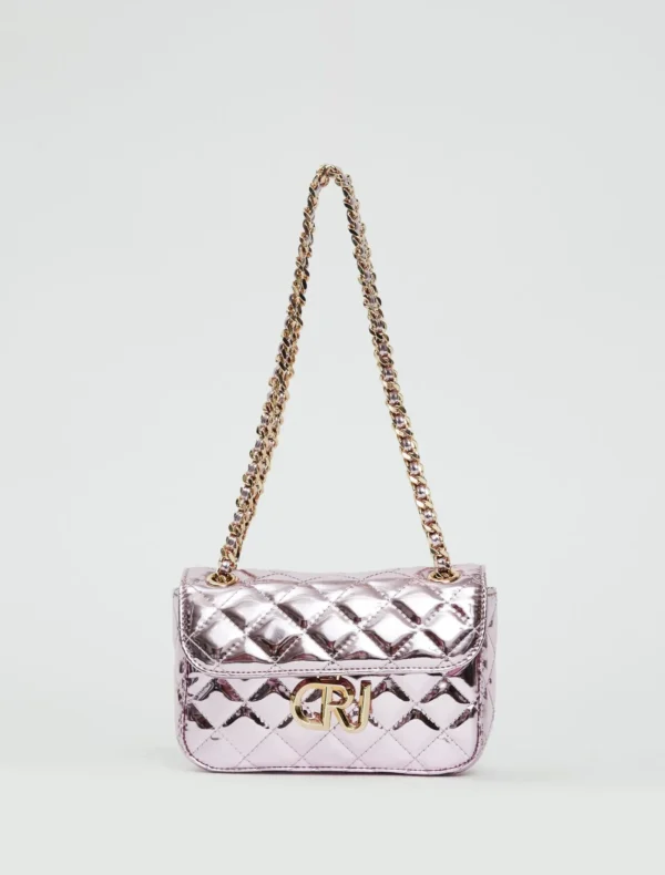 BORSA LAMINATA ROSA Denny Rose