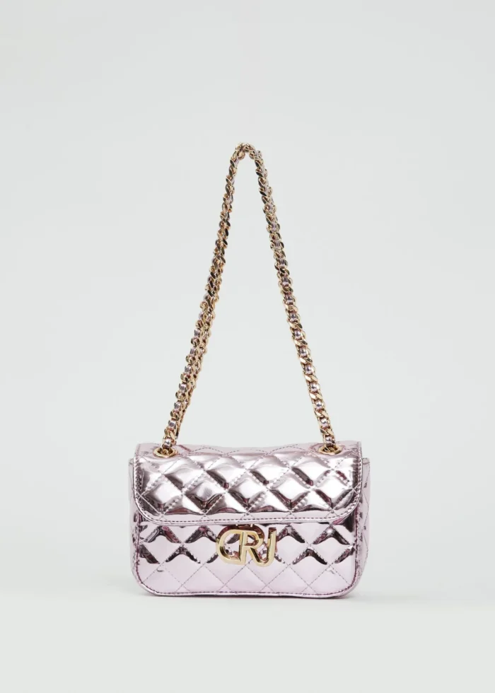 BORSA LAMINATA ROSA Denny Rose