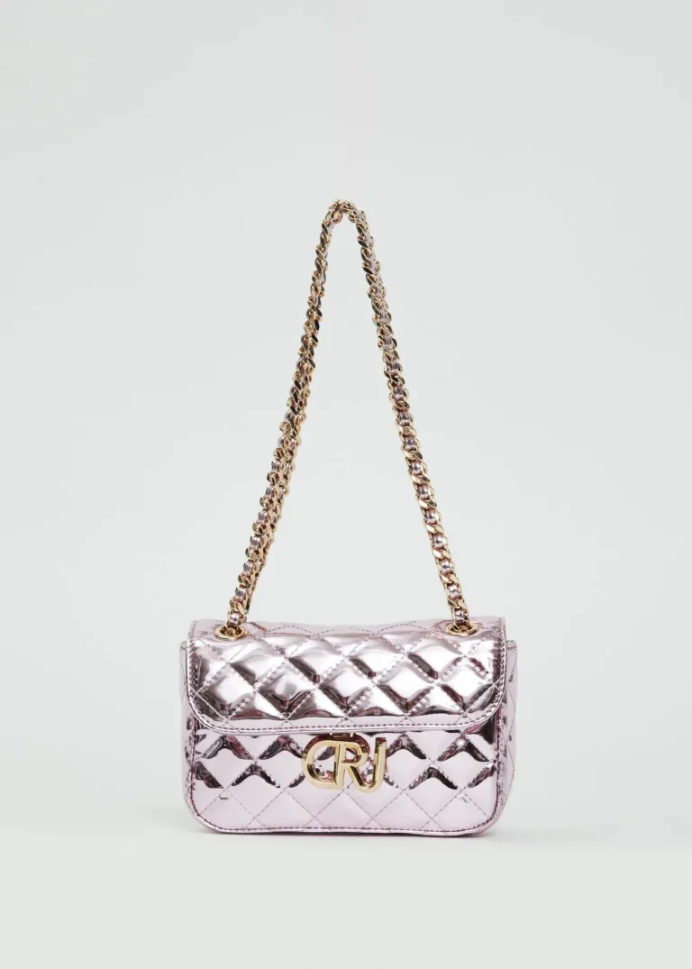 BORSA LAMINATA ROSA Denny Rose