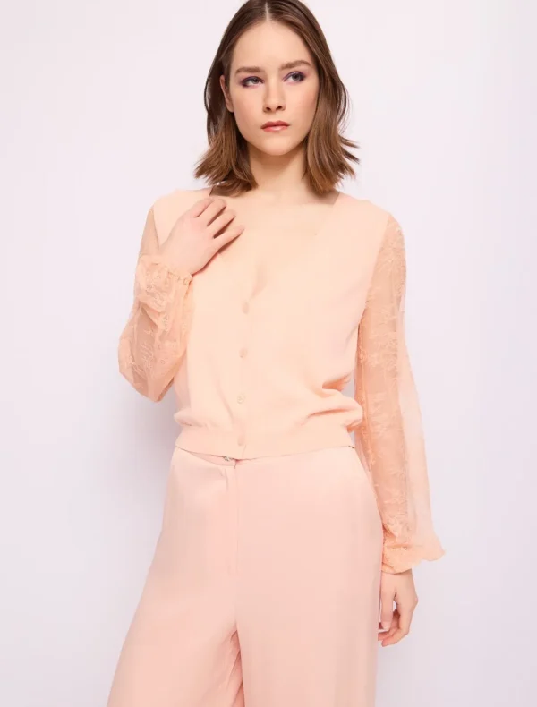 CARDIGAN PESCA E PIZZO Denny Rose
