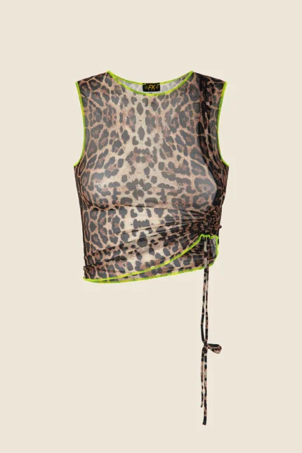 CROP TOP MACULATO GIALLO Effek