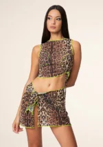 CROP TOP MACULATO GIALLO Effek