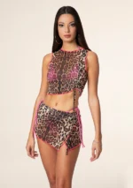CROP TOP MACULATO ROSA Effek 3