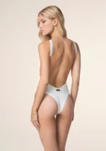 INTERO MONOKINI BIANCO STRASS Effek