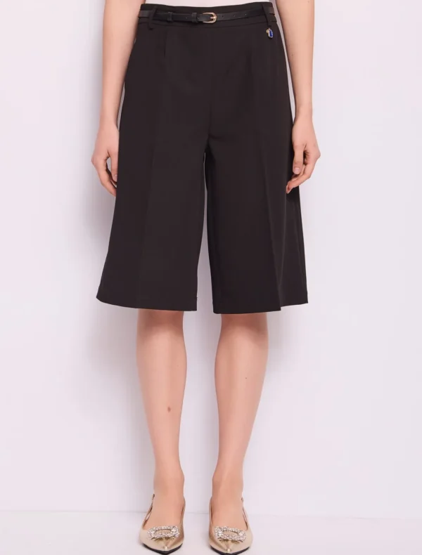 PANTALONE BERMUDA NERO Denny Rose