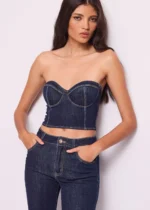 TOP BUSTIER IN DENIM Denny Rose