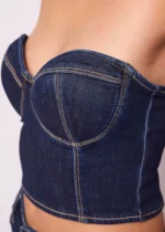 TOP BUSTIER IN DENIM Denny Rose